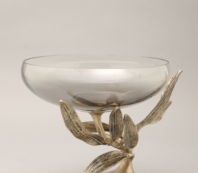 Verdant Embrace Footed Bowl