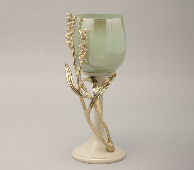 Verdant Azure Candle Holder