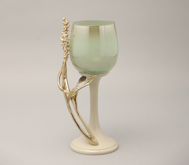 Verdant Azure Candle Holder