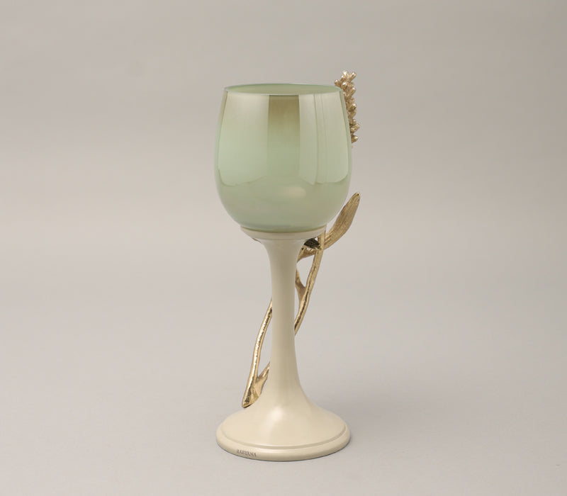 Verdant Azure Candle Holder