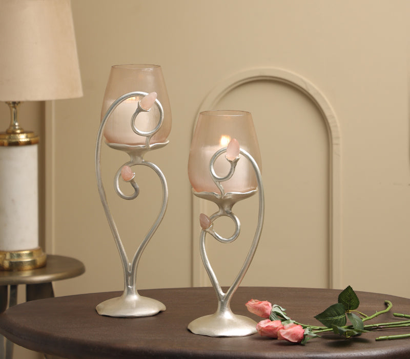 Rose Bud Candle Holder