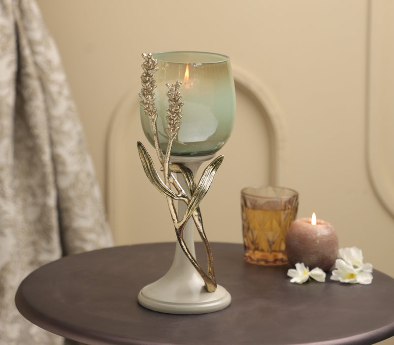 Verdant Azure Candle Holder