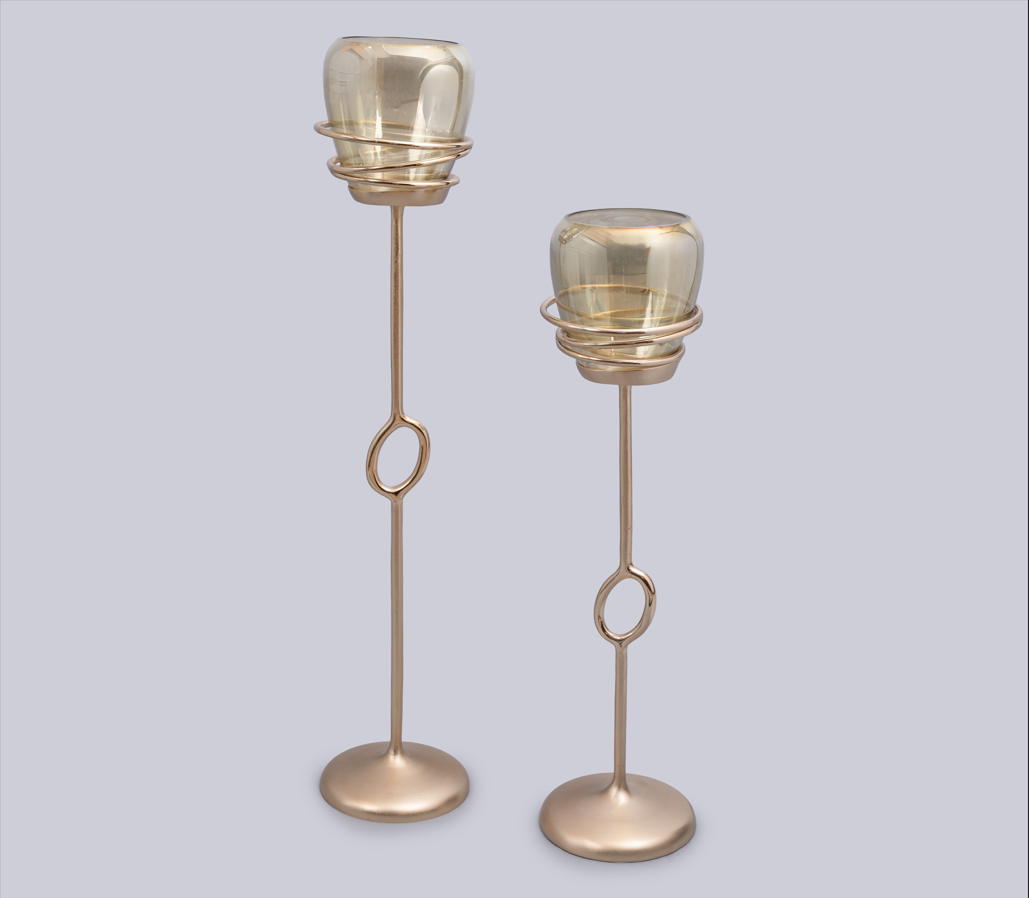 Resplendent Floor Candle Holder