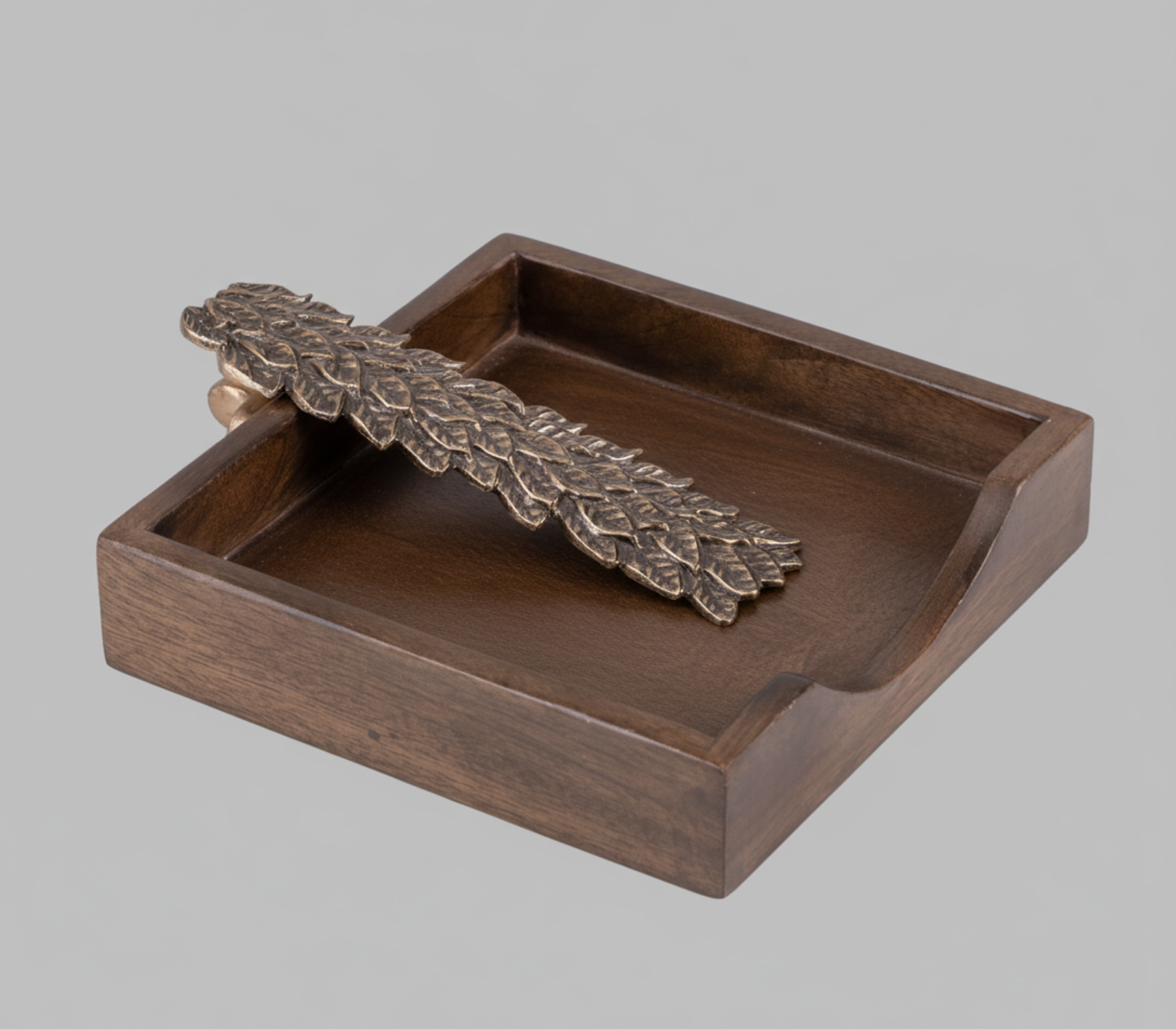 Gold Leaf Serviette Holder