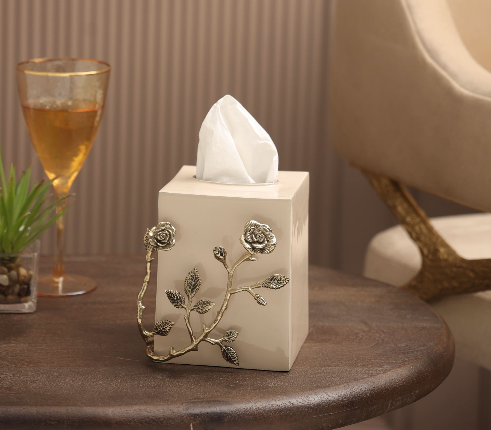 ANTIQUE ROSARY  Tissue Holder