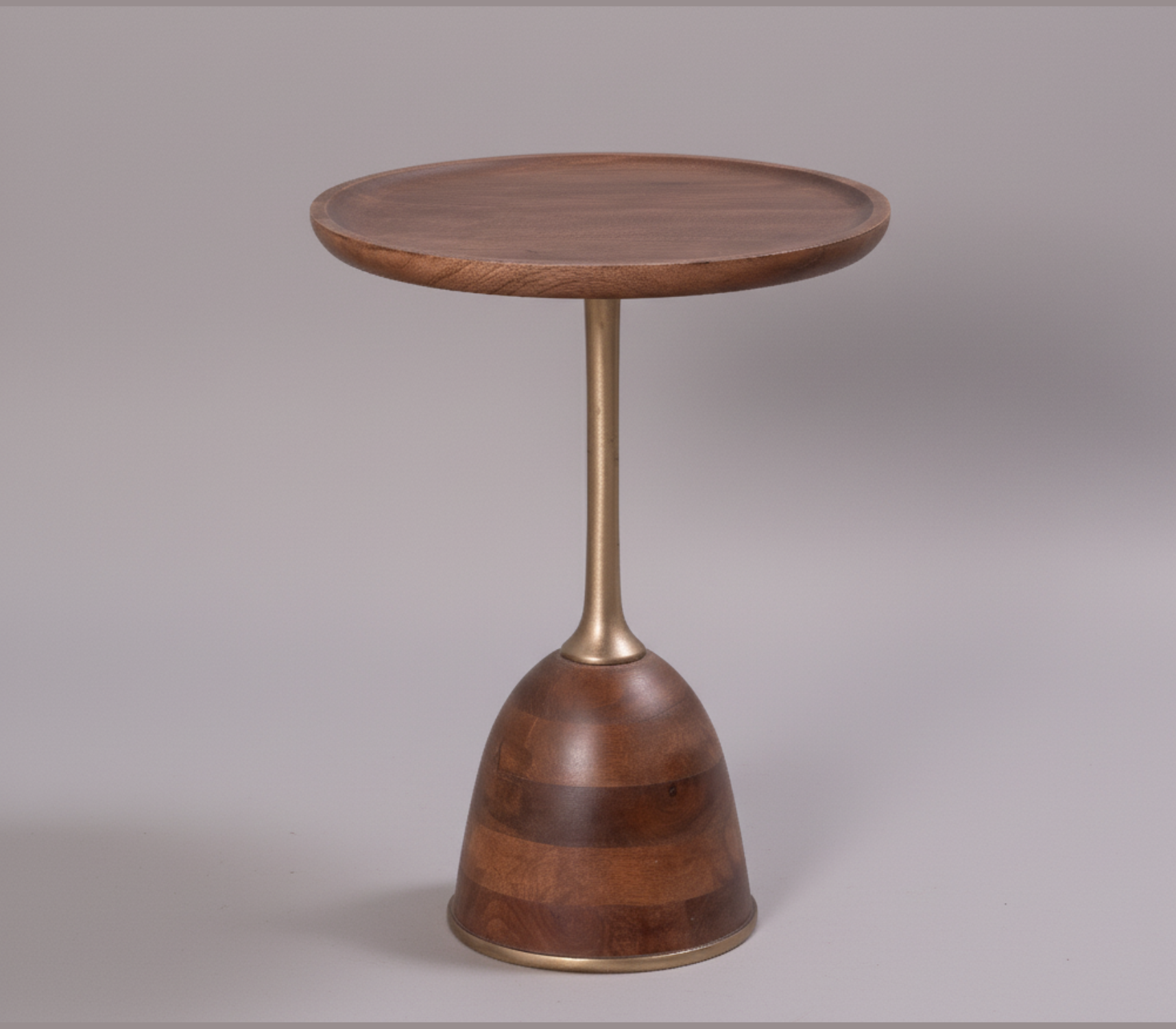 Walnut Crest Side Table