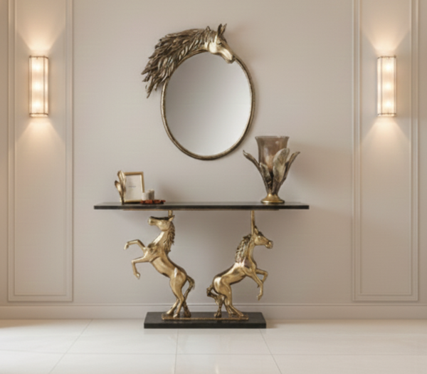 Majestic Stallion Console & Mirror