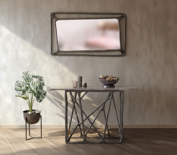 Sacred Geometry Console & Mirror