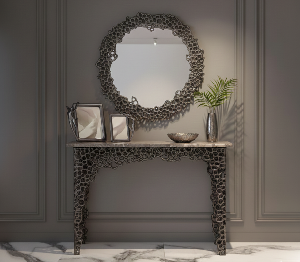 Sacred Geometry Console Table | Handmade Console Table – Rabyana Design