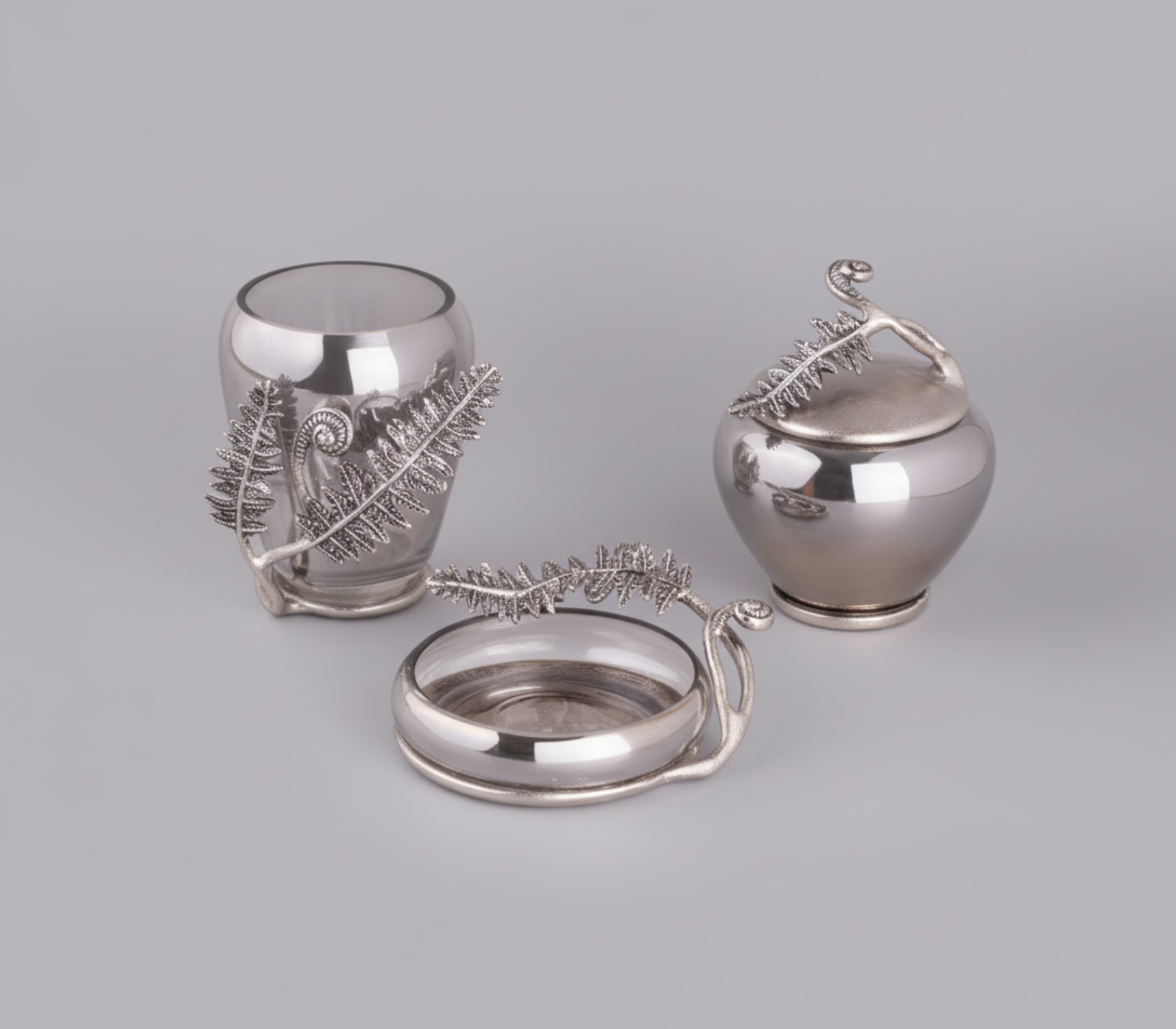 Silver Fern Bath Set