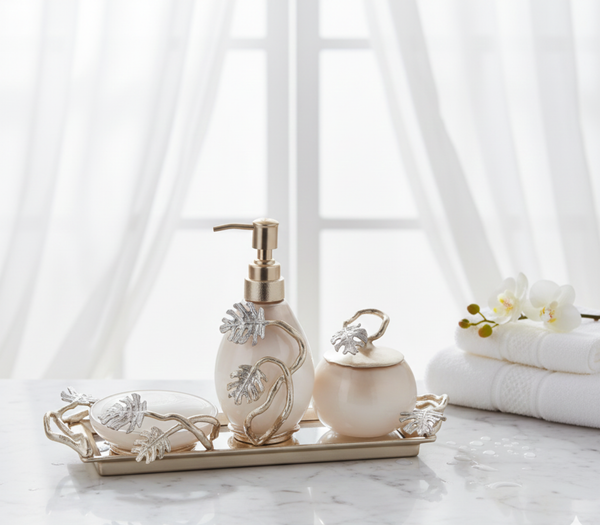 Monstera Leaf Bath Set