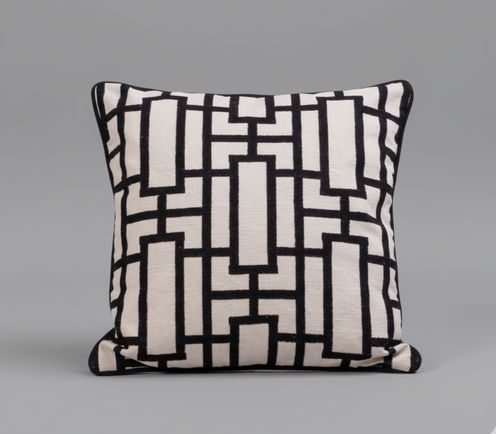 Solid Urban Grid Cushion