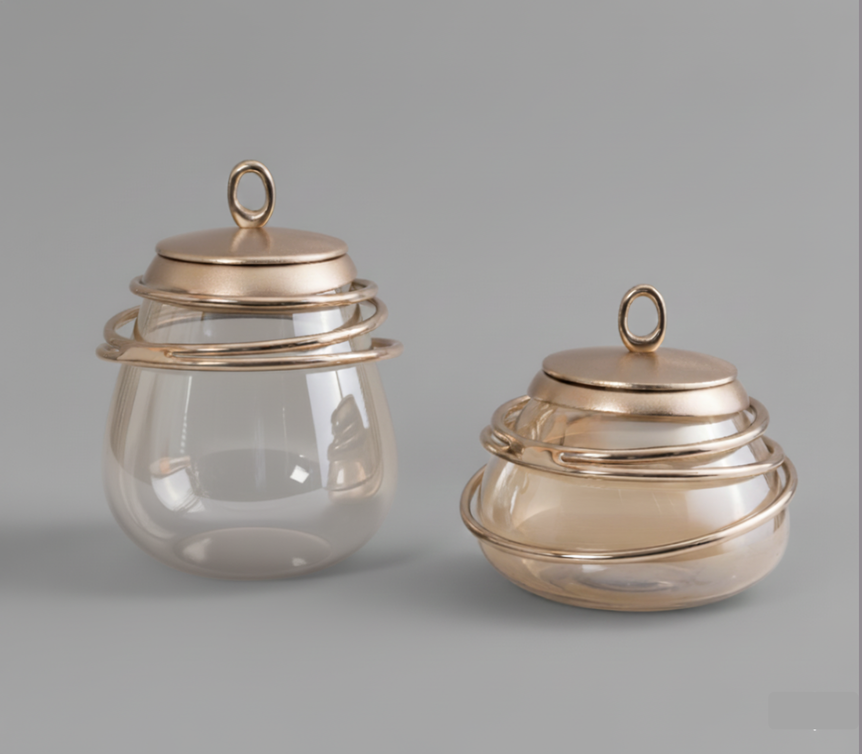 Resplendent Decorative Glass Jar