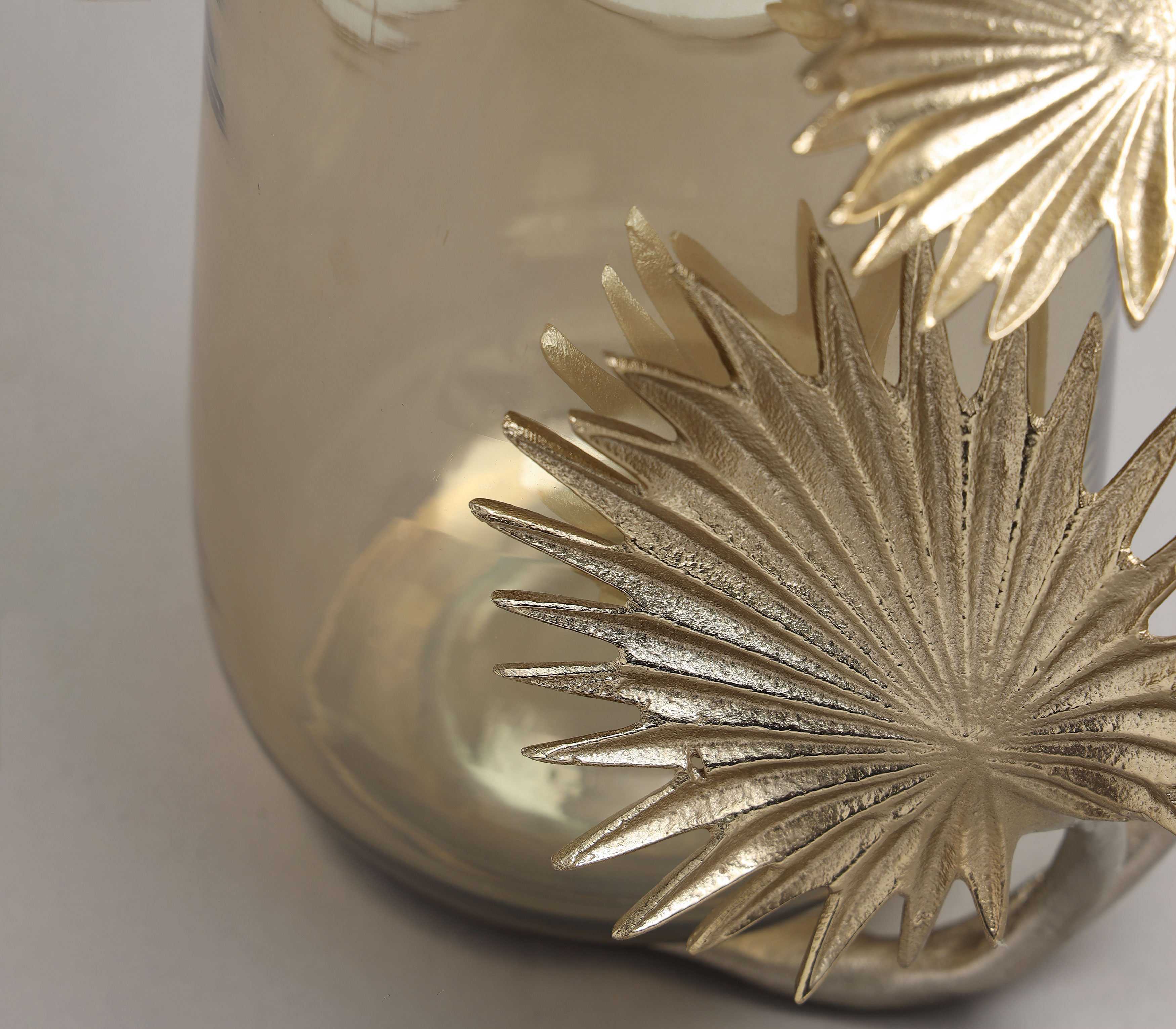 Precious Palm Hurricane Candle Holder