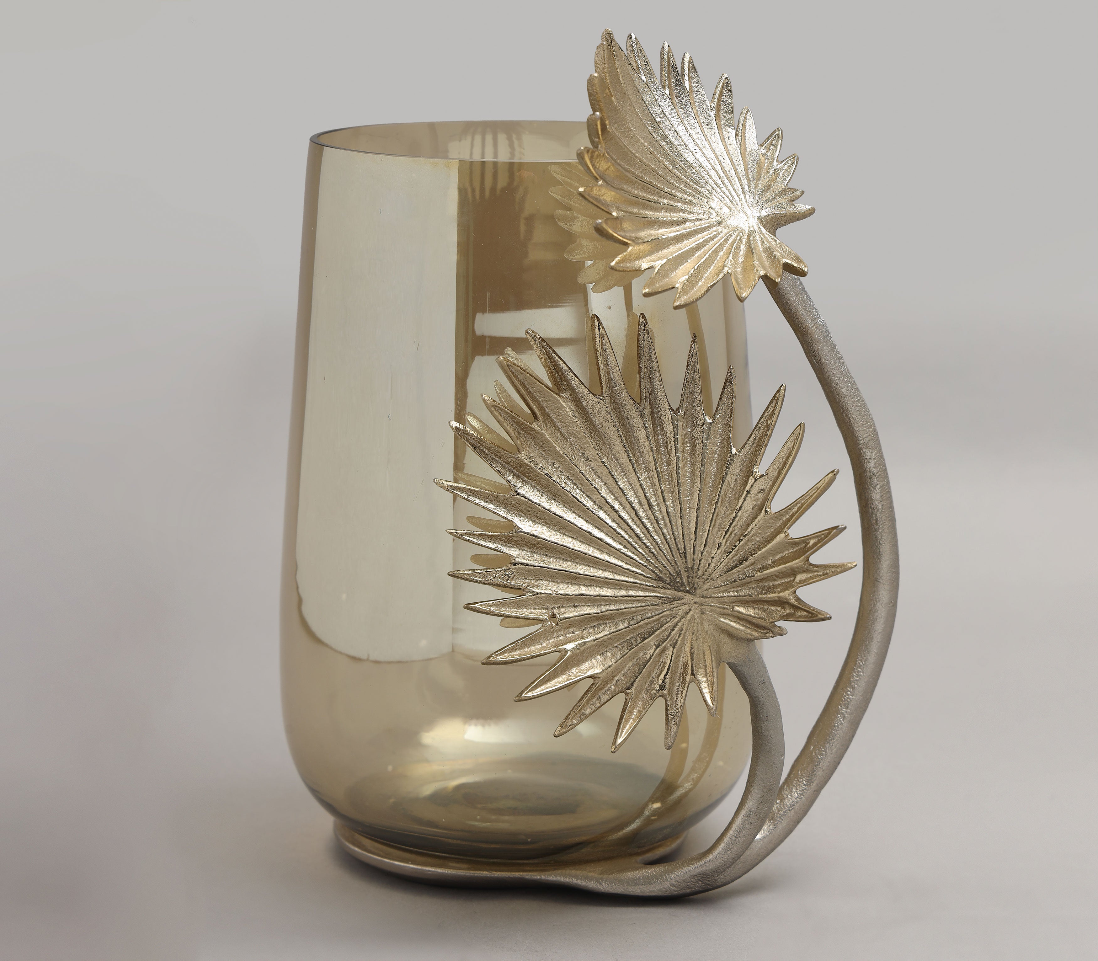 Precious Palm Hurricane Candle Holder