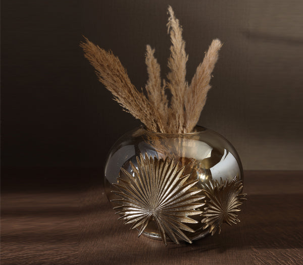 Precious Palm Flower Vase