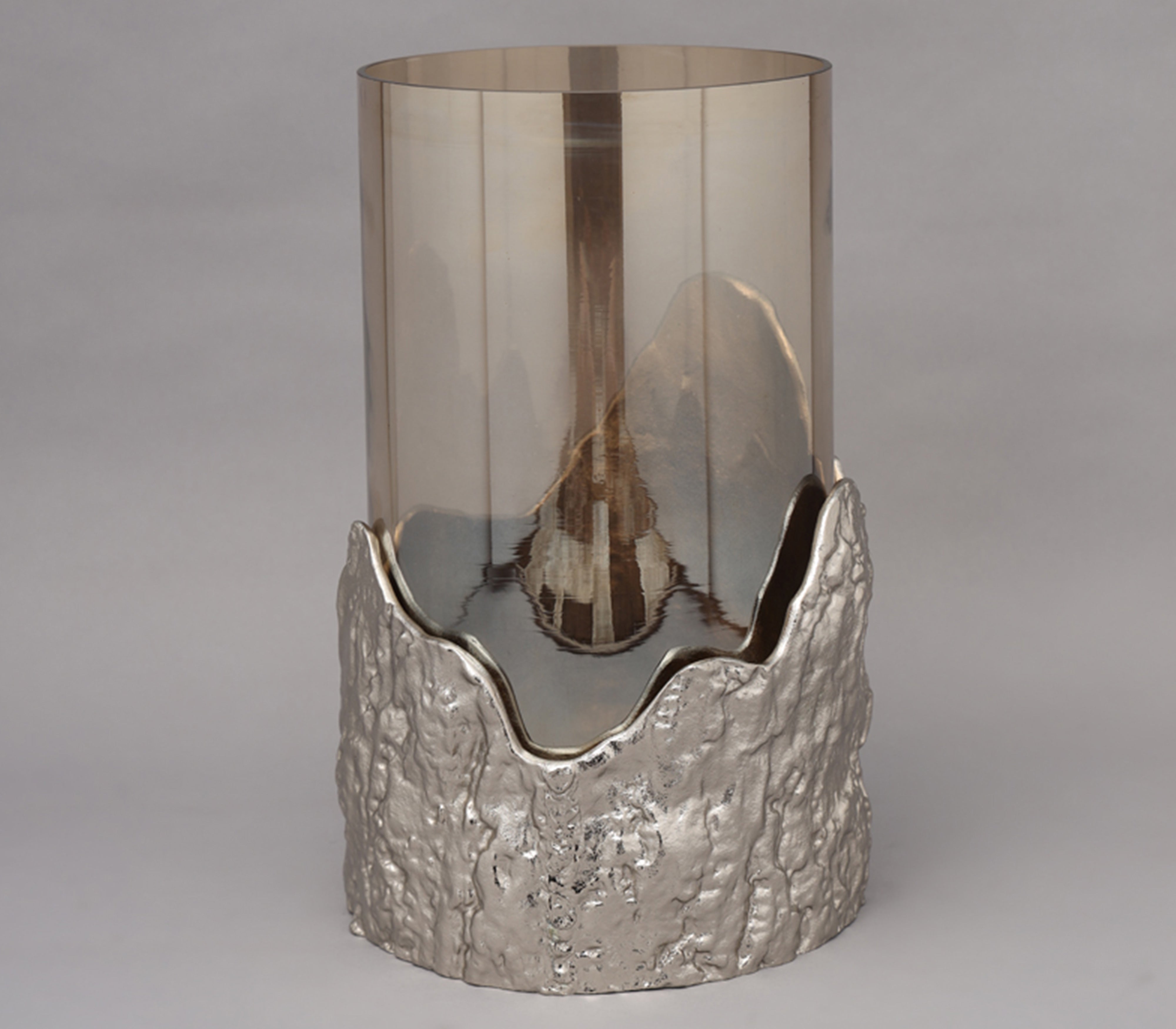 Birch Hurricane Candle Holder (L)