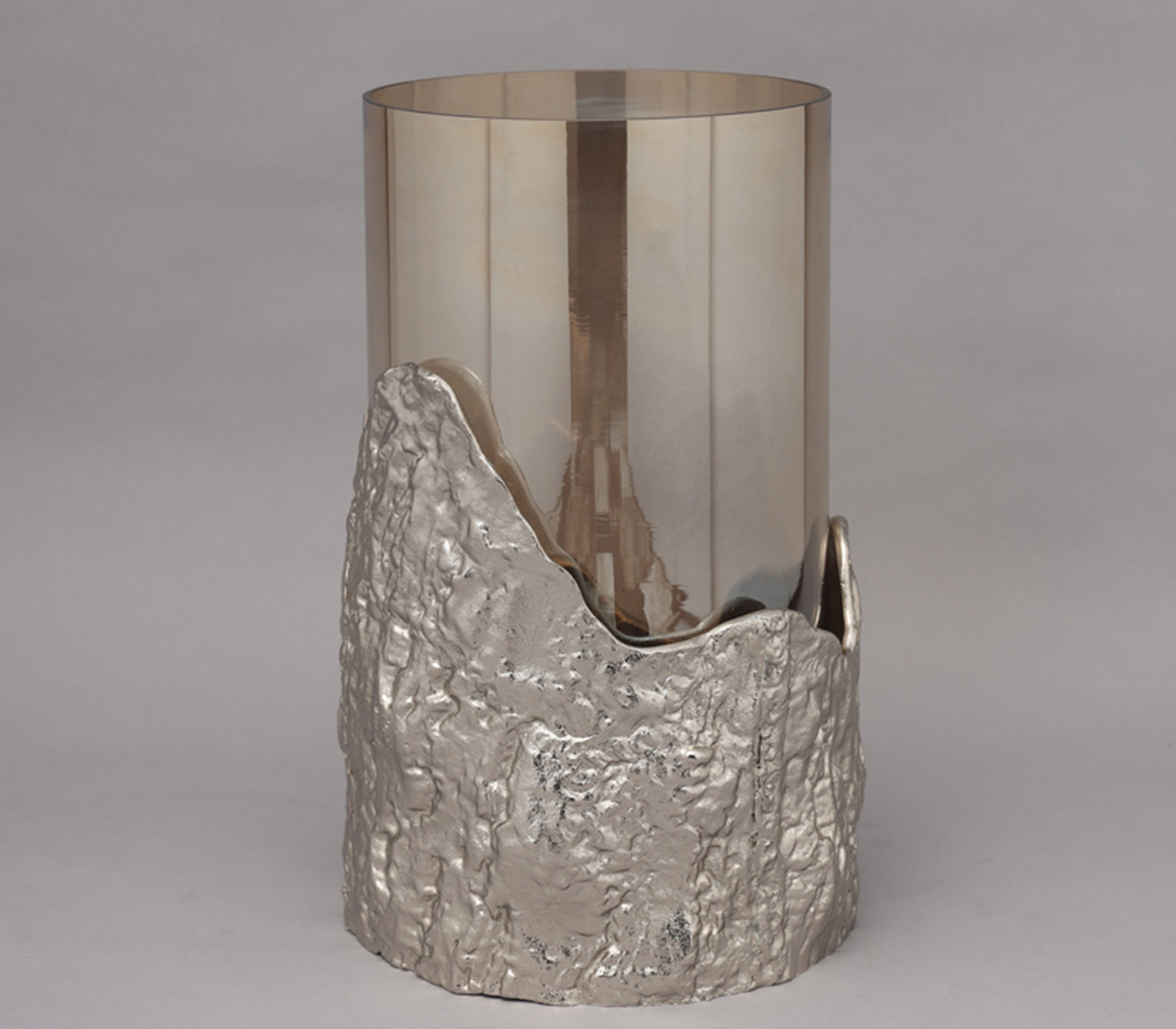 Birch Hurricane Candle Holder (L)