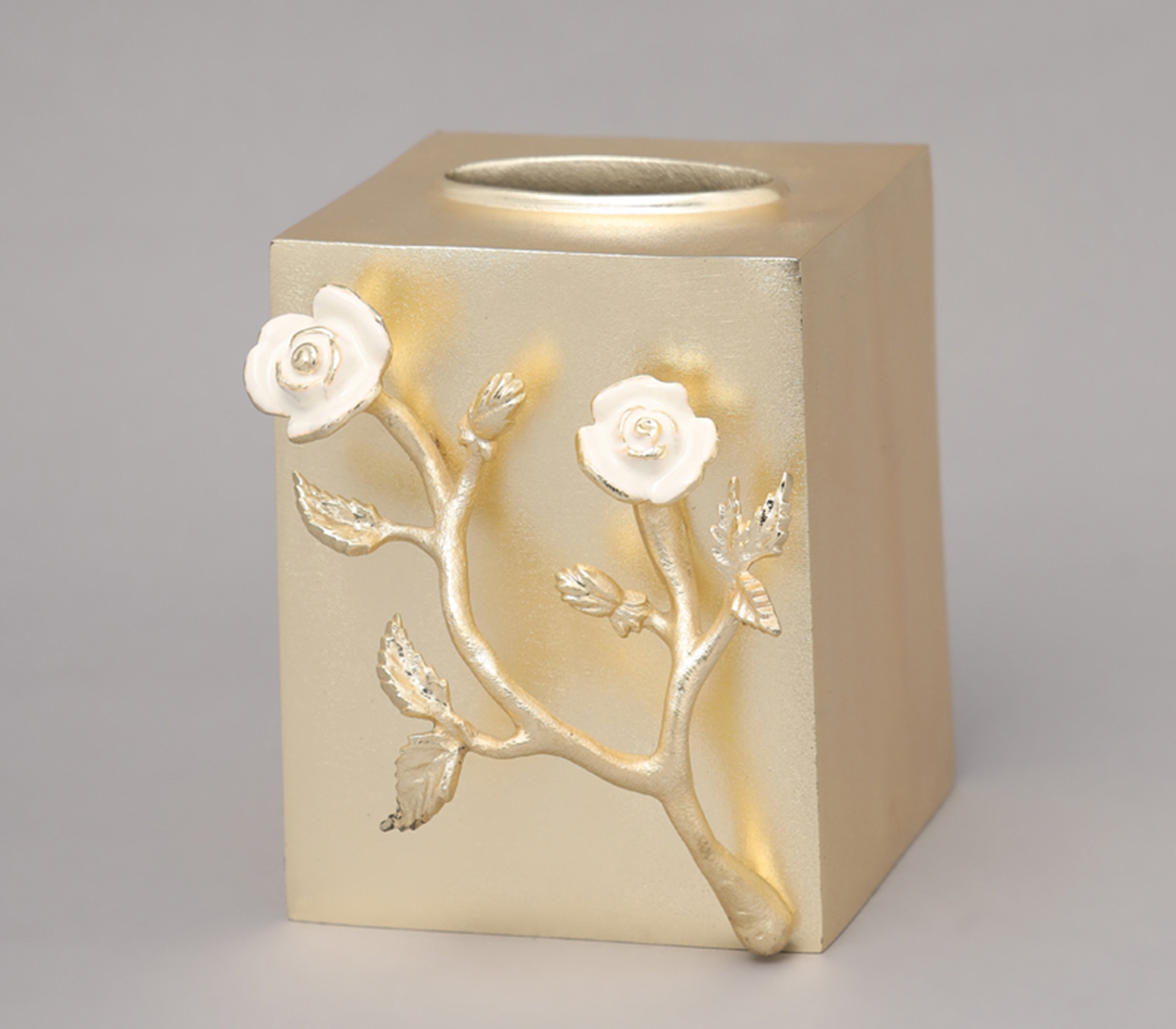 White Rose Tissue Box